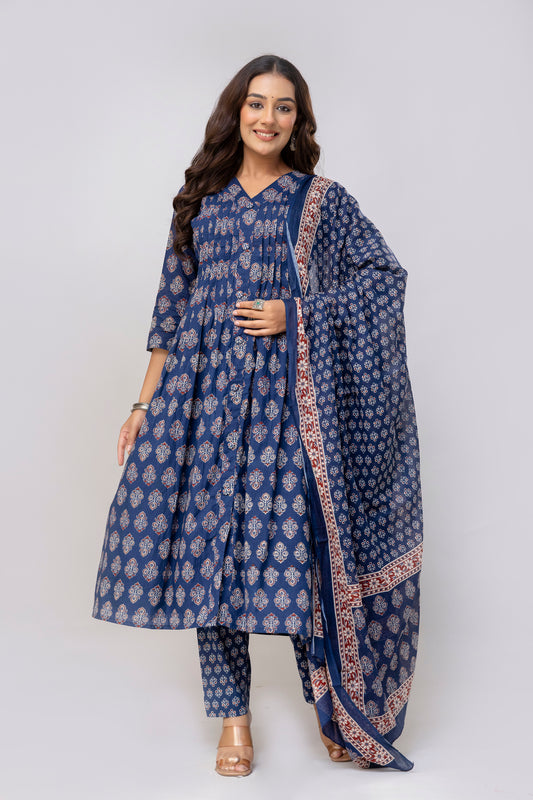 Blue Kurti Set