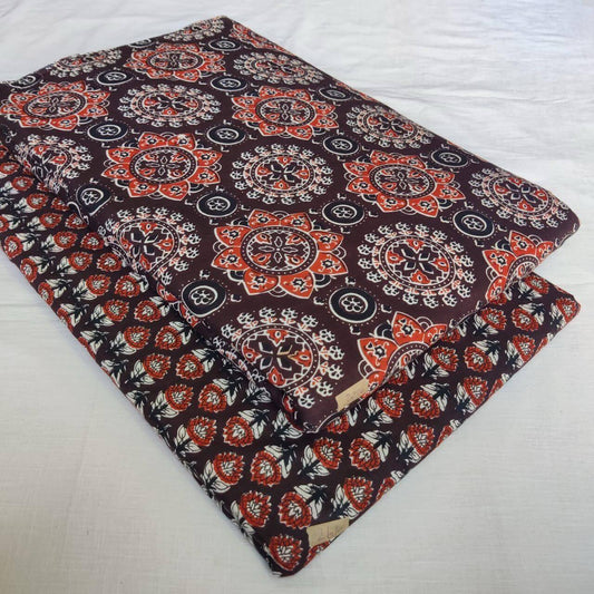 Taj Cotton Top And Bottom With Mulmul Cotton Dupatta (2.50 Meter).