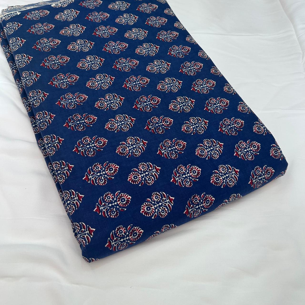 Taj Cotton Top And Bottom With Mulmul Cotton Dupatta (2.50 Meter).