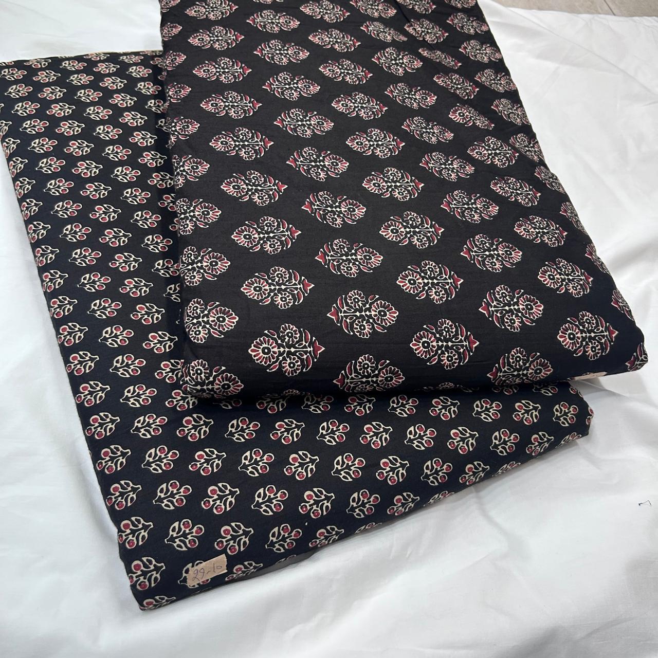 Taj Cotton Top And Bottom With Mulmul Cotton Dupatta (2.50 Meter).