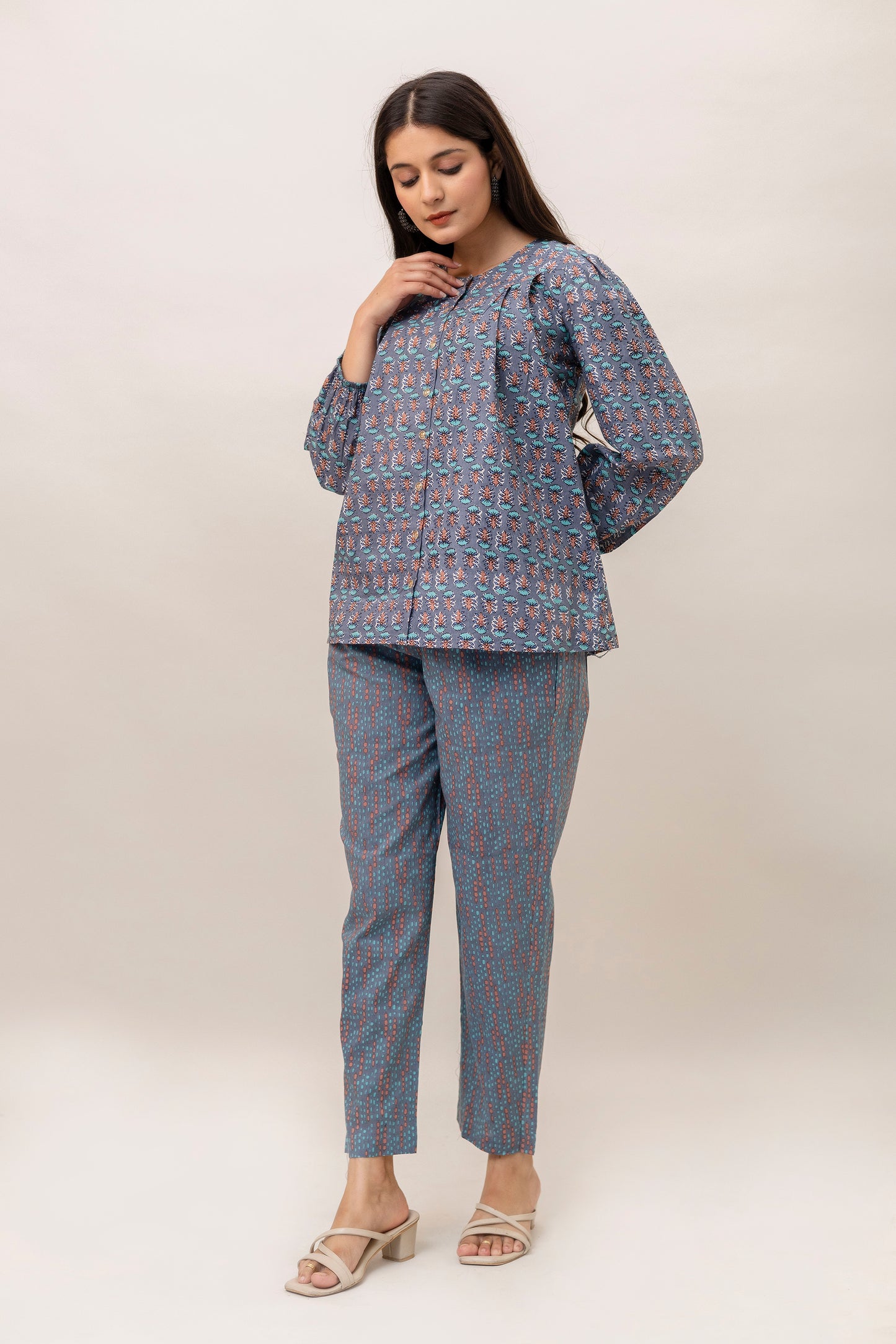 Women’s Cotton Printed Co-ord Set