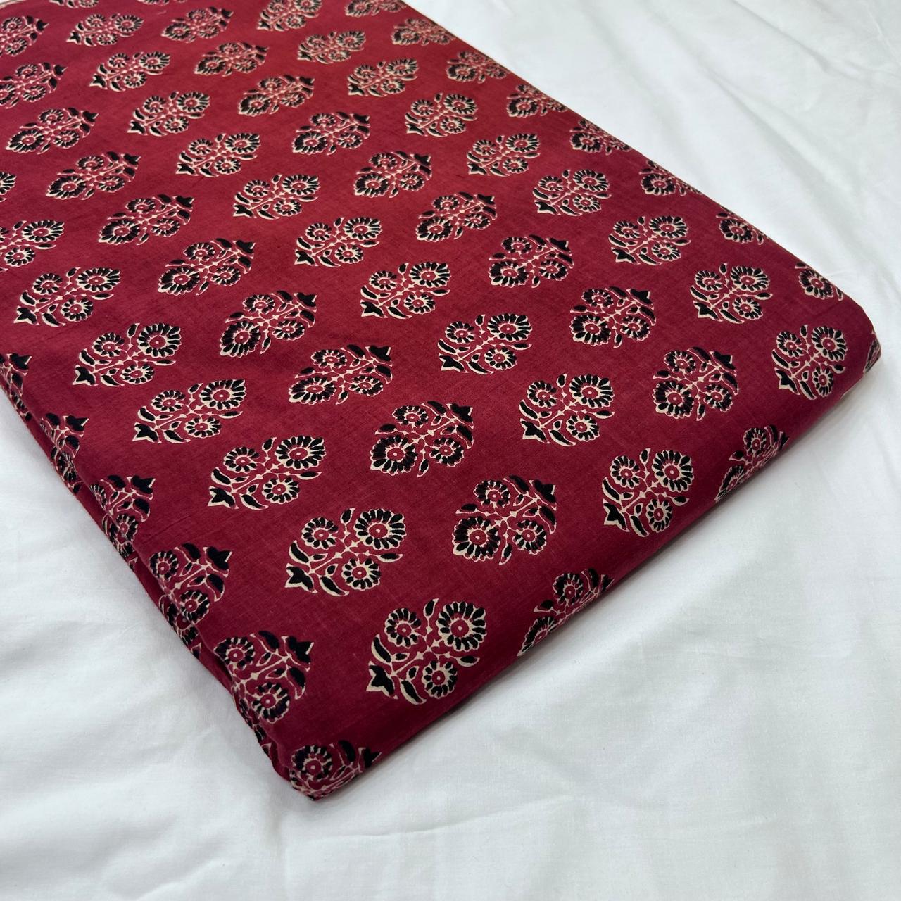 Taj Cotton Top And Bottom With Mulmul  Cotton Dupatta (2.50 Meter).