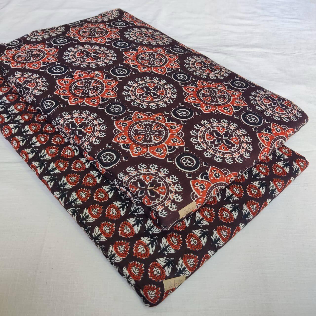 Taj Cotton Top And Bottom With Mulmul Cotton Dupatta (2.50 Meter).