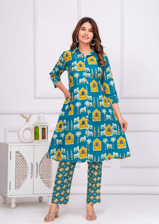 Cotton Kurti Set