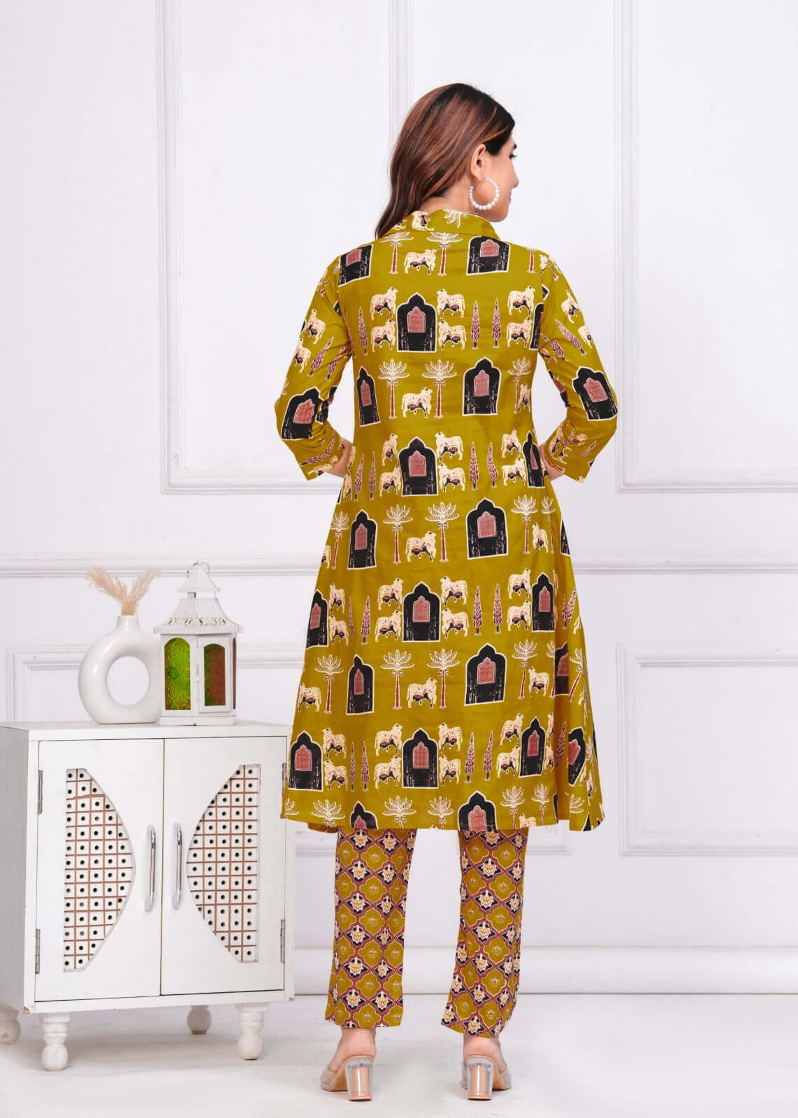 Green Kurta Set for Women