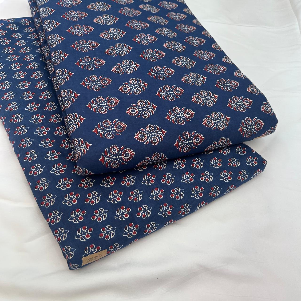 Taj Cotton Top And Bottom With Mulmul  Cotton Dupatta (2.50 Meter).