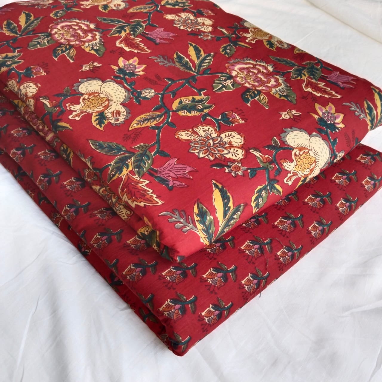 Taj Cotton Top And Bottom With Mulmul Cotton Dupatta (2.50 Meter)